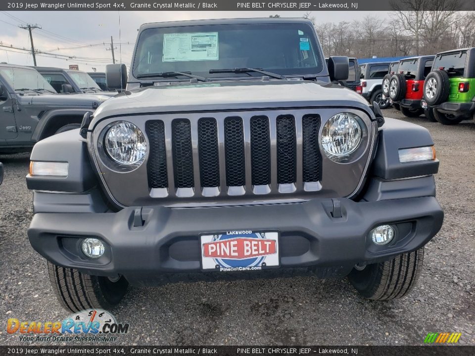 2019 Jeep Wrangler Unlimited Sport 4x4 Granite Crystal Metallic / Black Photo #2