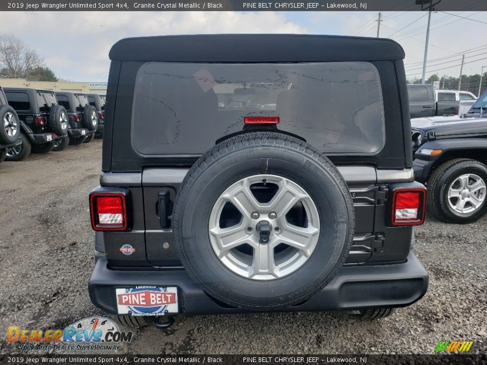 2019 Jeep Wrangler Unlimited Sport 4x4 Granite Crystal Metallic / Black Photo #5