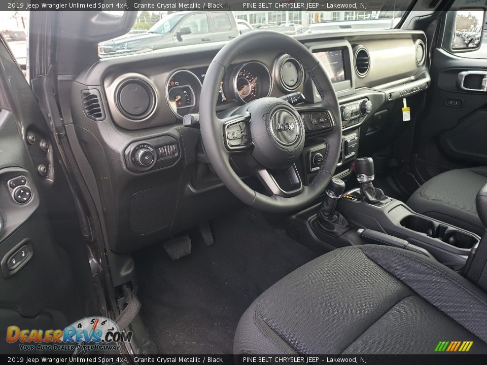 2019 Jeep Wrangler Unlimited Sport 4x4 Granite Crystal Metallic / Black Photo #7