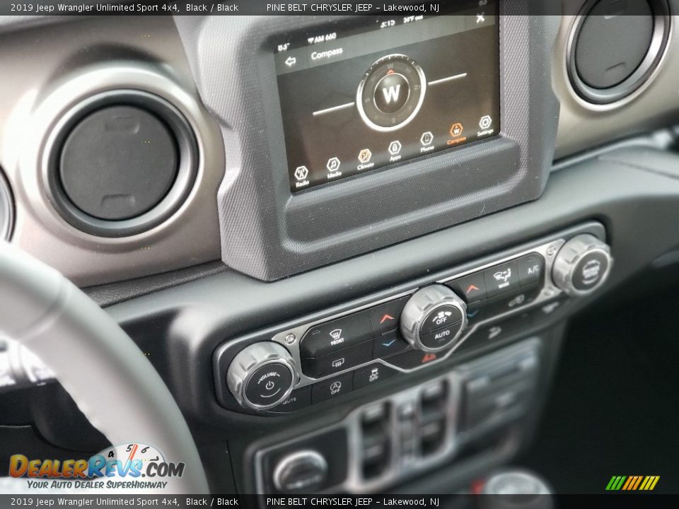 2019 Jeep Wrangler Unlimited Sport 4x4 Black / Black Photo #10