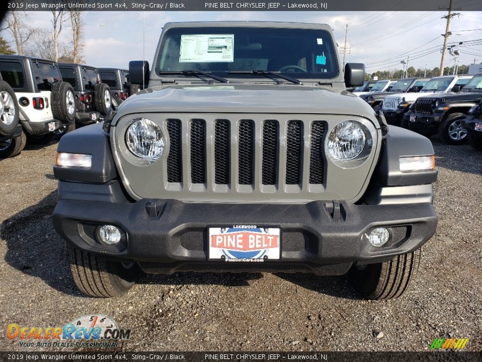 2019 Jeep Wrangler Unlimited Sport 4x4 Sting-Gray / Black Photo #2