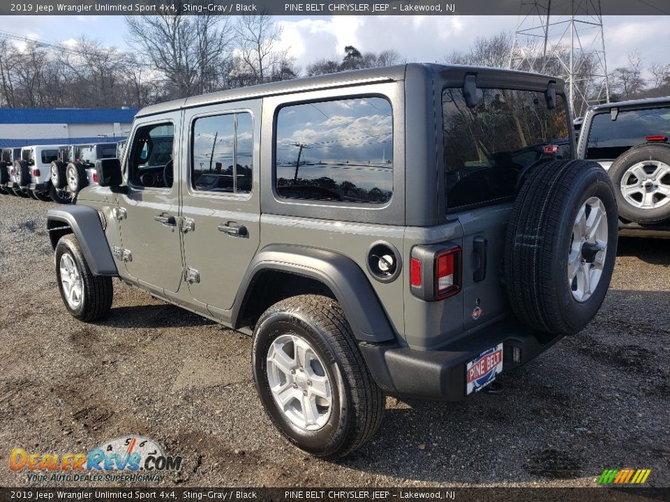 2019 Jeep Wrangler Unlimited Sport 4x4 Sting-Gray / Black Photo #4