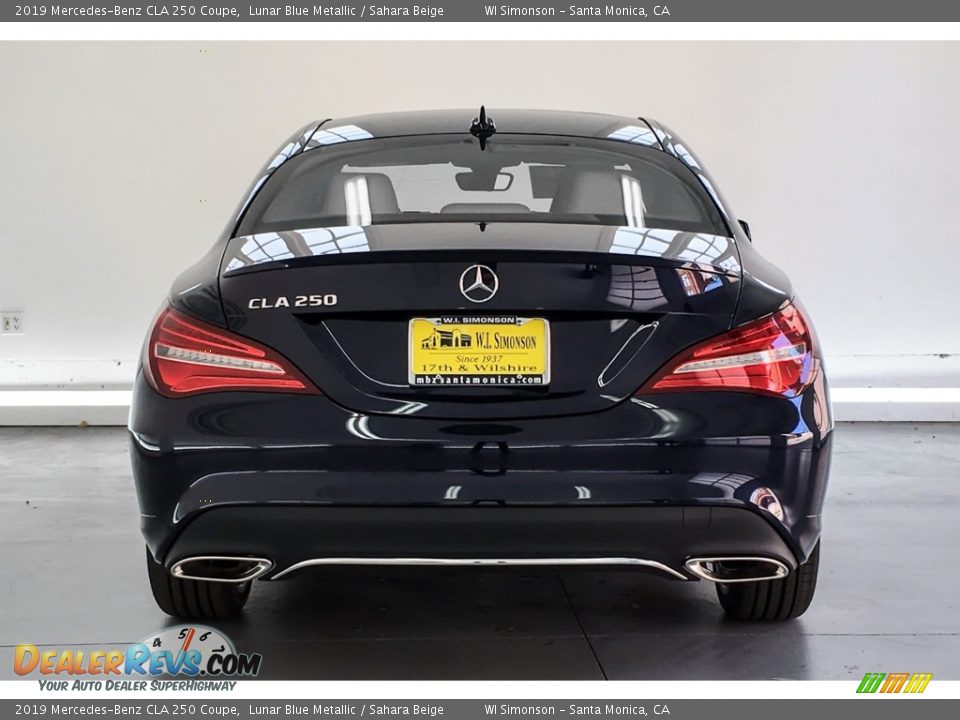 2019 Mercedes-Benz CLA 250 Coupe Lunar Blue Metallic / Sahara Beige Photo #3