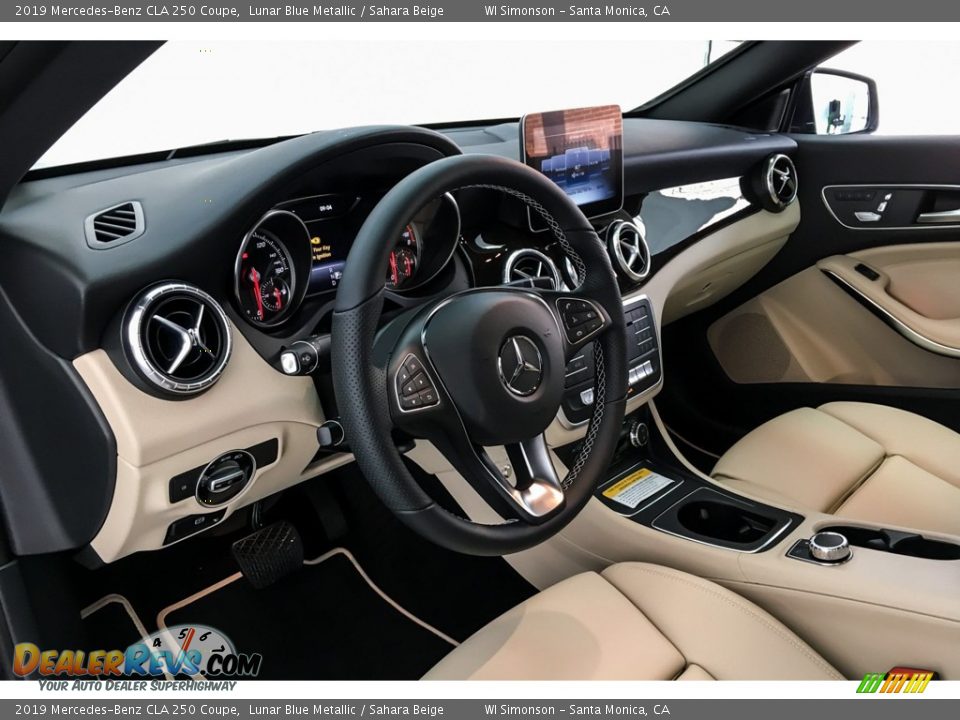 2019 Mercedes-Benz CLA 250 Coupe Lunar Blue Metallic / Sahara Beige Photo #4