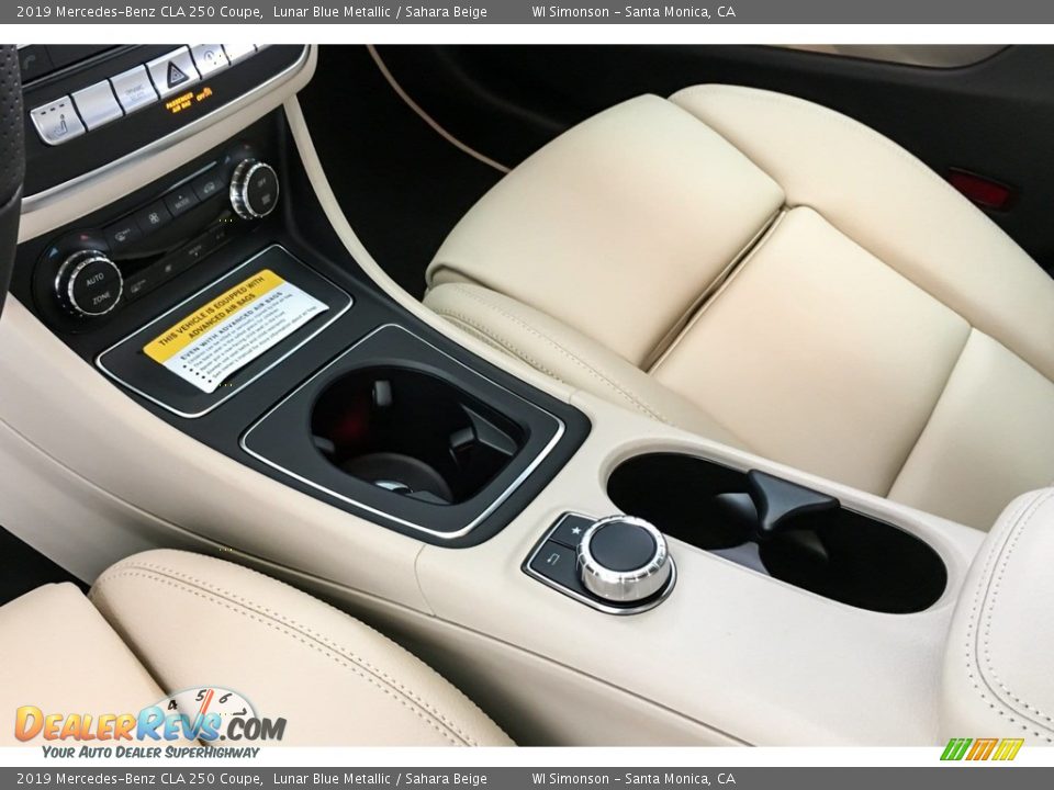 2019 Mercedes-Benz CLA 250 Coupe Lunar Blue Metallic / Sahara Beige Photo #7