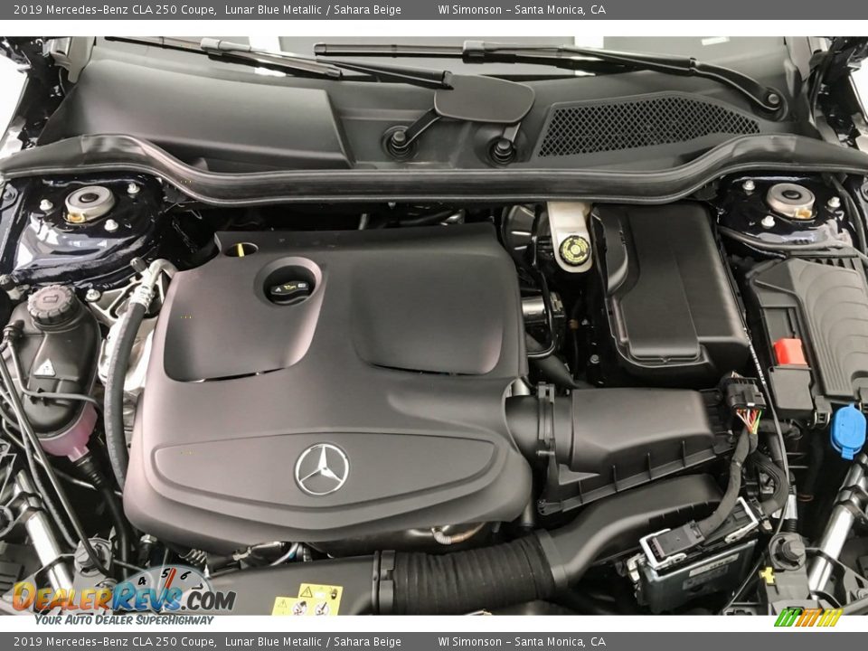 2019 Mercedes-Benz CLA 250 Coupe Lunar Blue Metallic / Sahara Beige Photo #8