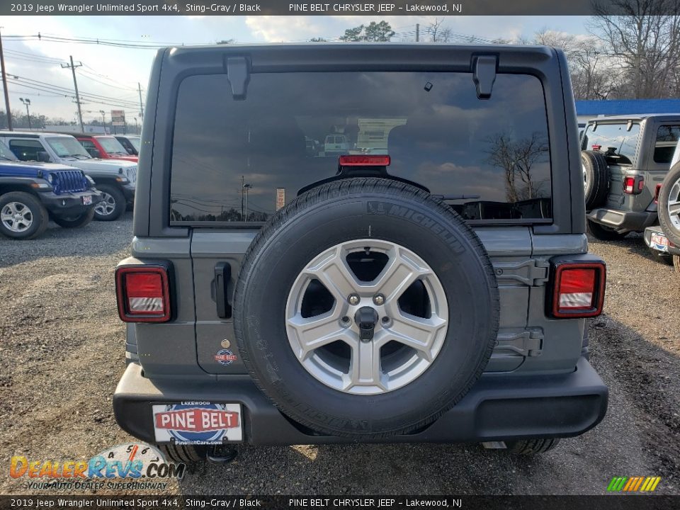2019 Jeep Wrangler Unlimited Sport 4x4 Sting-Gray / Black Photo #9