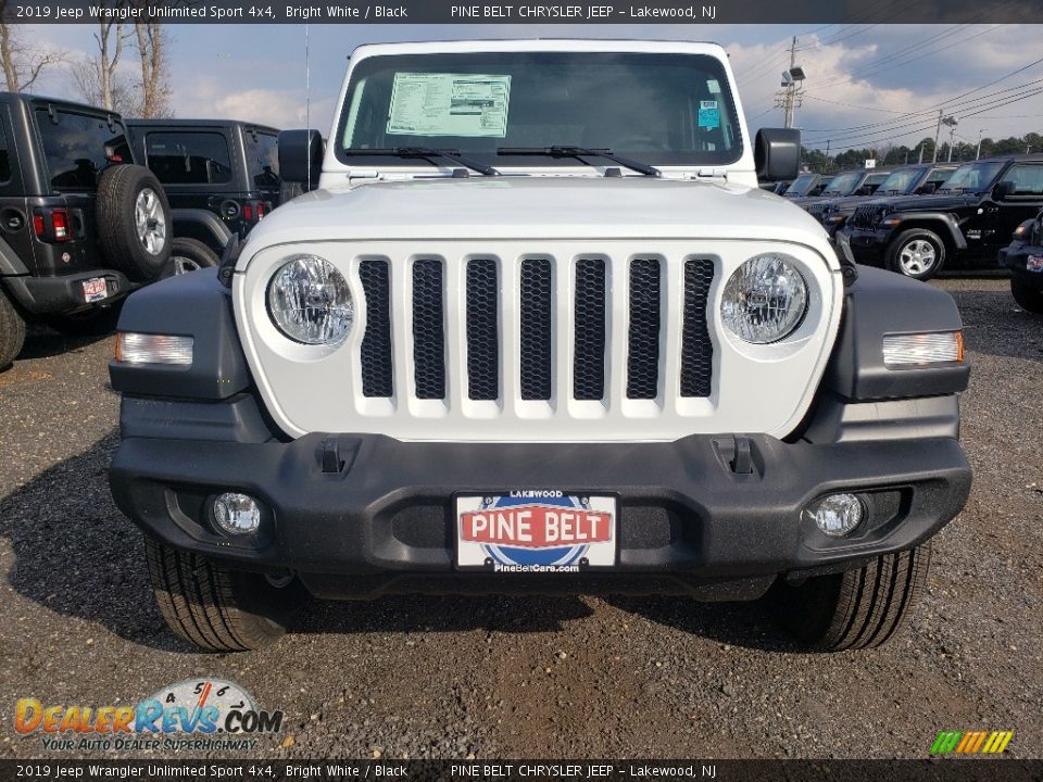 2019 Jeep Wrangler Unlimited Sport 4x4 Bright White / Black Photo #2