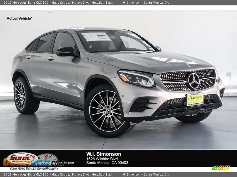 2019 Mercedes-Benz GLC 300 4Matic Coupe Mojave Silver Metallic / Black Photo #1
