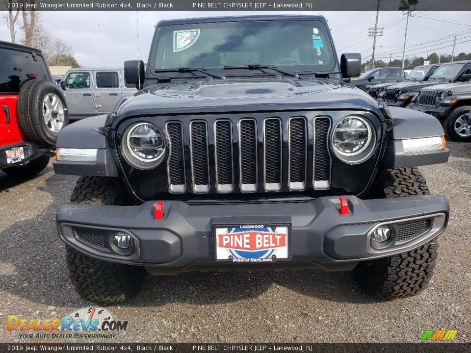 2019 Jeep Wrangler Unlimited Rubicon 4x4 Black / Black Photo #2