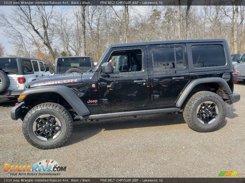 2019 Jeep Wrangler Unlimited Rubicon 4x4 Black / Black Photo #3