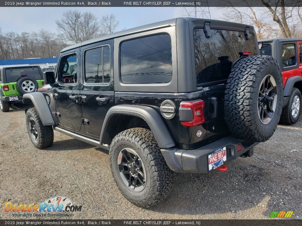 2019 Jeep Wrangler Unlimited Rubicon 4x4 Black / Black Photo #4