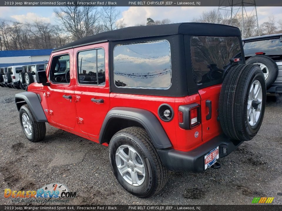 2019 Jeep Wrangler Unlimited Sport 4x4 Firecracker Red / Black Photo #4
