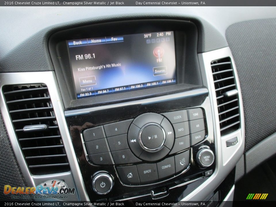 2016 Chevrolet Cruze Limited LT Champagne Silver Metallic / Jet Black Photo #3