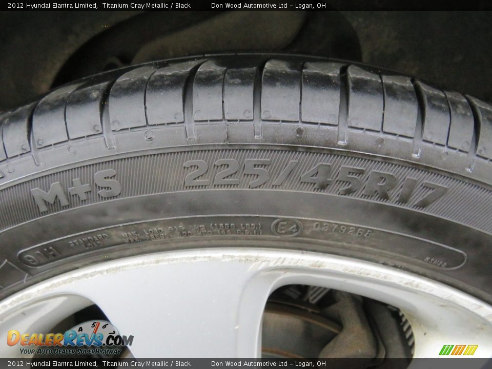 2012 Hyundai Elantra Limited Titanium Gray Metallic / Black Photo #4