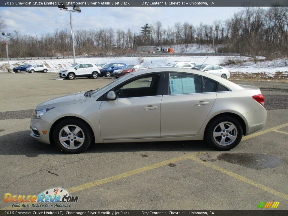 2016 Chevrolet Cruze Limited LT Champagne Silver Metallic / Jet Black Photo #14