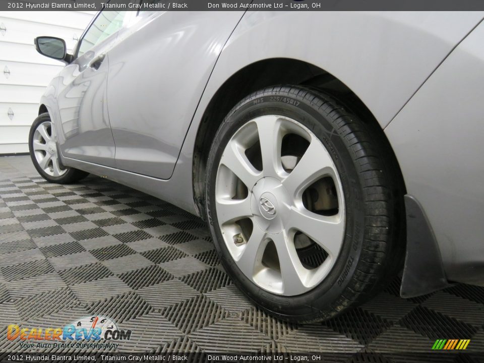 2012 Hyundai Elantra Limited Titanium Gray Metallic / Black Photo #11