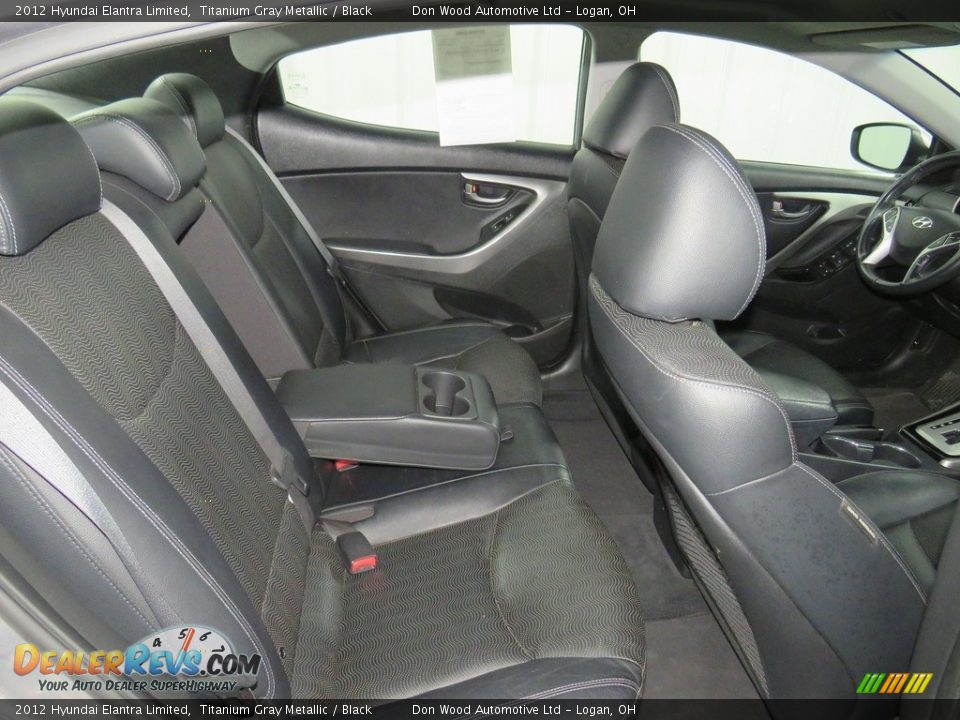 2012 Hyundai Elantra Limited Titanium Gray Metallic / Black Photo #26