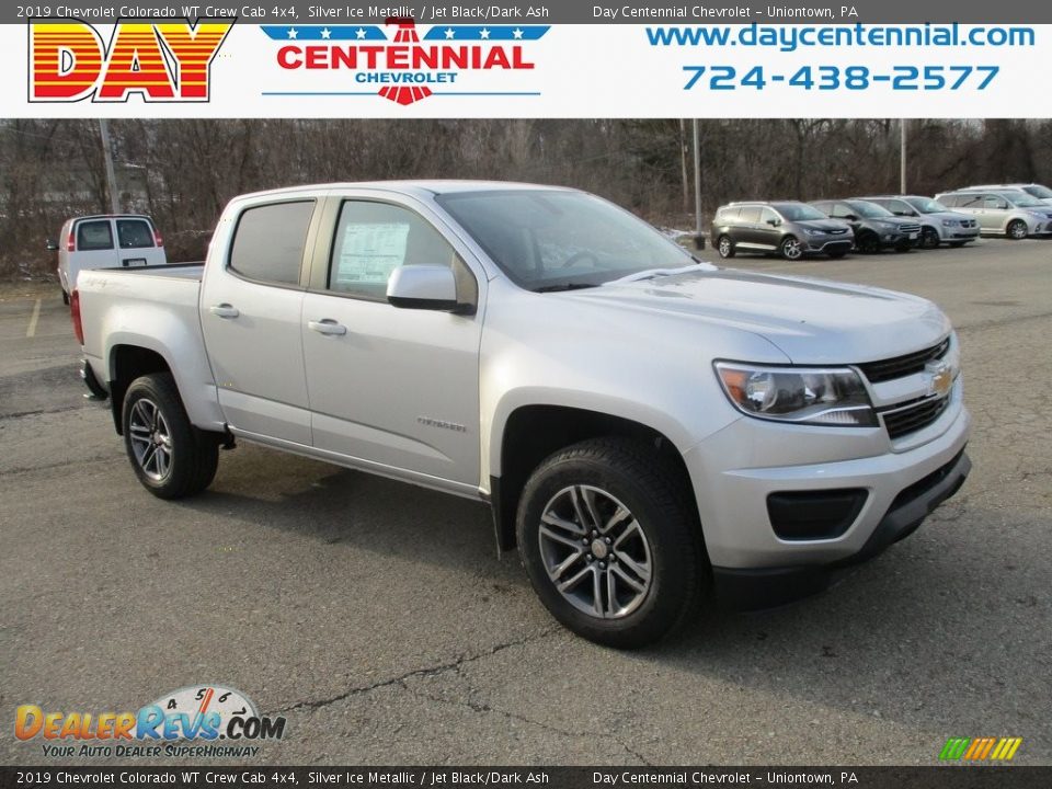 2019 Chevrolet Colorado WT Crew Cab 4x4 Silver Ice Metallic / Jet Black/Dark Ash Photo #1