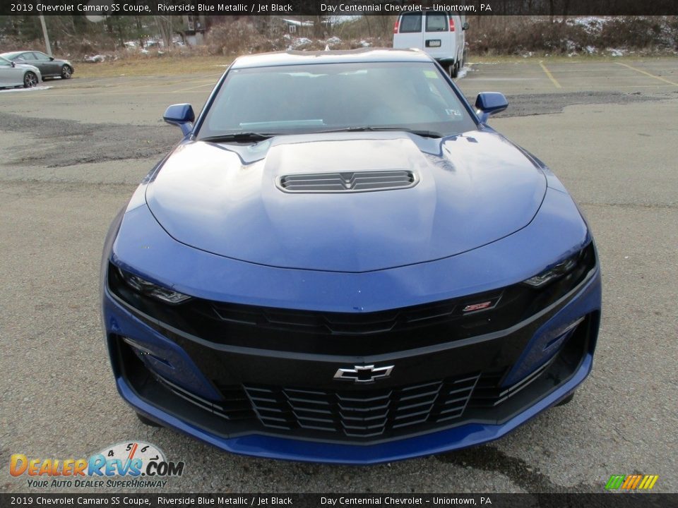 2019 Chevrolet Camaro SS Coupe Riverside Blue Metallic / Jet Black Photo #13