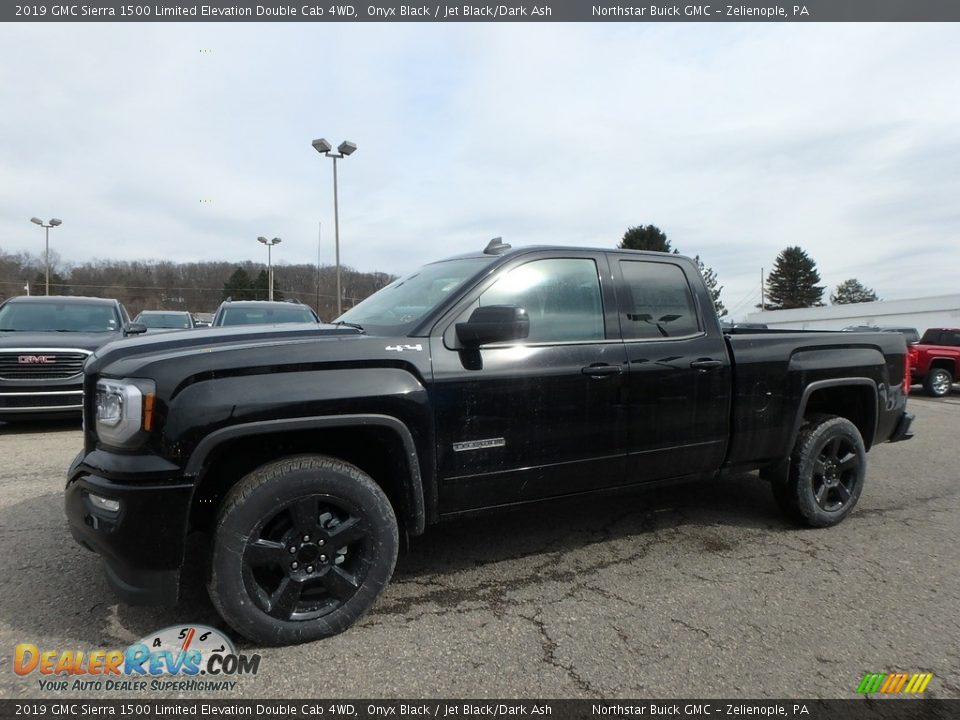 2019 GMC Sierra 1500 Limited Elevation Double Cab 4WD Onyx Black / Jet Black/Dark Ash Photo #1