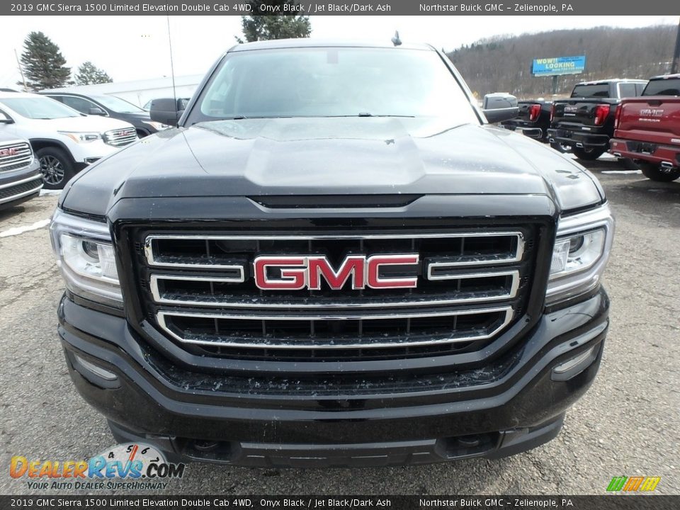 2019 GMC Sierra 1500 Limited Elevation Double Cab 4WD Onyx Black / Jet Black/Dark Ash Photo #2