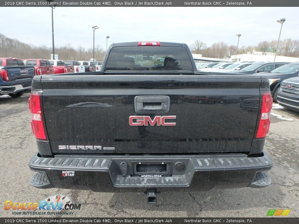 2019 GMC Sierra 1500 Limited Elevation Double Cab 4WD Onyx Black / Jet Black/Dark Ash Photo #6