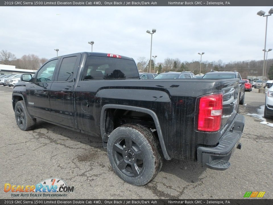 2019 GMC Sierra 1500 Limited Elevation Double Cab 4WD Onyx Black / Jet Black/Dark Ash Photo #7