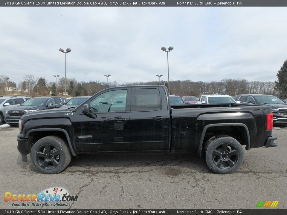 2019 GMC Sierra 1500 Limited Elevation Double Cab 4WD Onyx Black / Jet Black/Dark Ash Photo #8