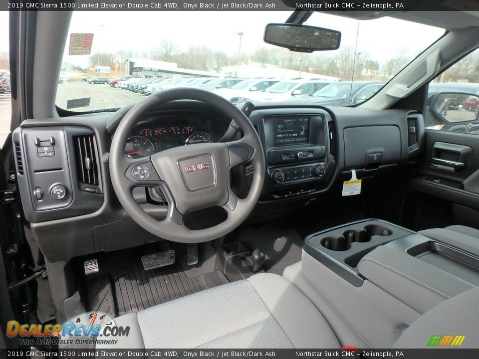 2019 GMC Sierra 1500 Limited Elevation Double Cab 4WD Onyx Black / Jet Black/Dark Ash Photo #12