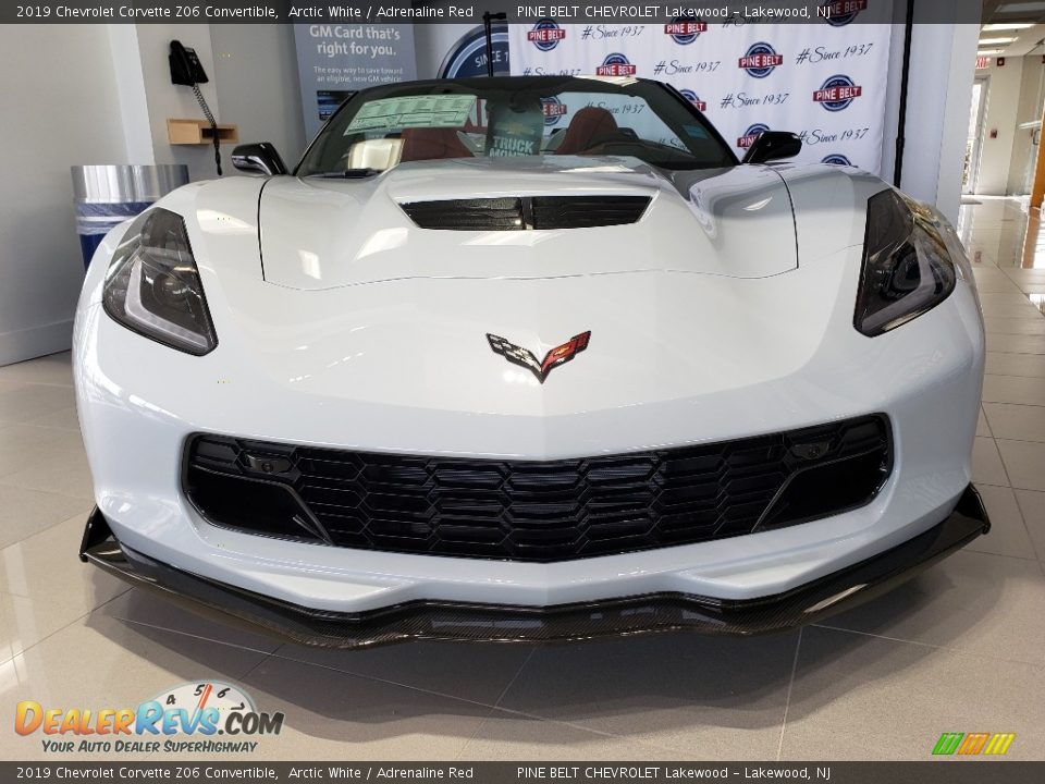 2019 Chevrolet Corvette Z06 Convertible Arctic White / Adrenaline Red Photo #2