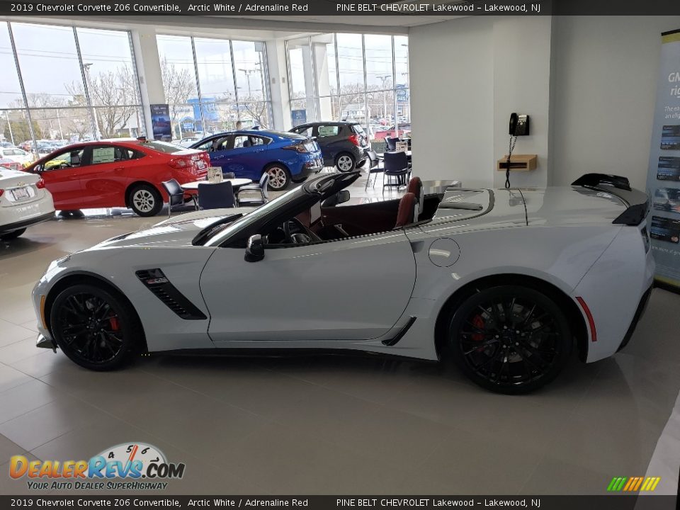 2019 Chevrolet Corvette Z06 Convertible Arctic White / Adrenaline Red Photo #4