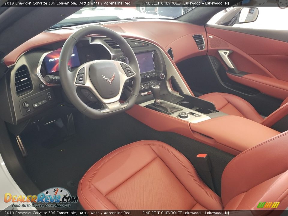 2019 Chevrolet Corvette Z06 Convertible Arctic White / Adrenaline Red Photo #5
