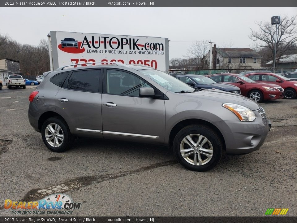 2013 Nissan Rogue SV AWD Frosted Steel / Black Photo #2