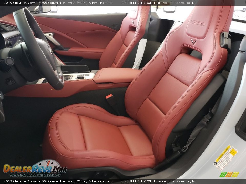 2019 Chevrolet Corvette Z06 Convertible Arctic White / Adrenaline Red Photo #7
