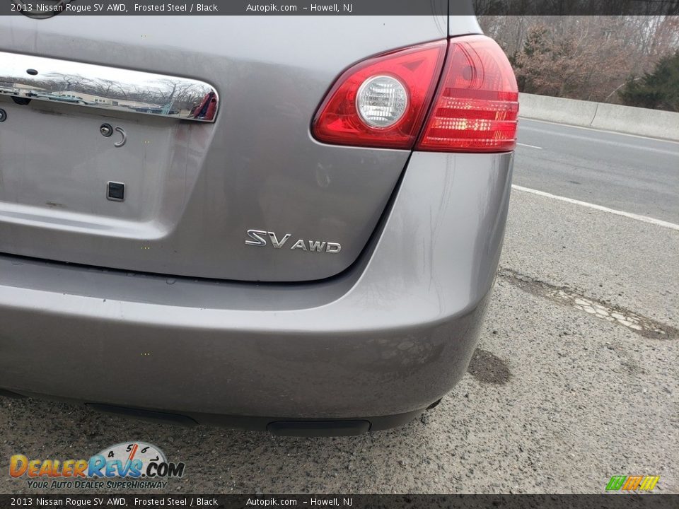 2013 Nissan Rogue SV AWD Frosted Steel / Black Photo #6