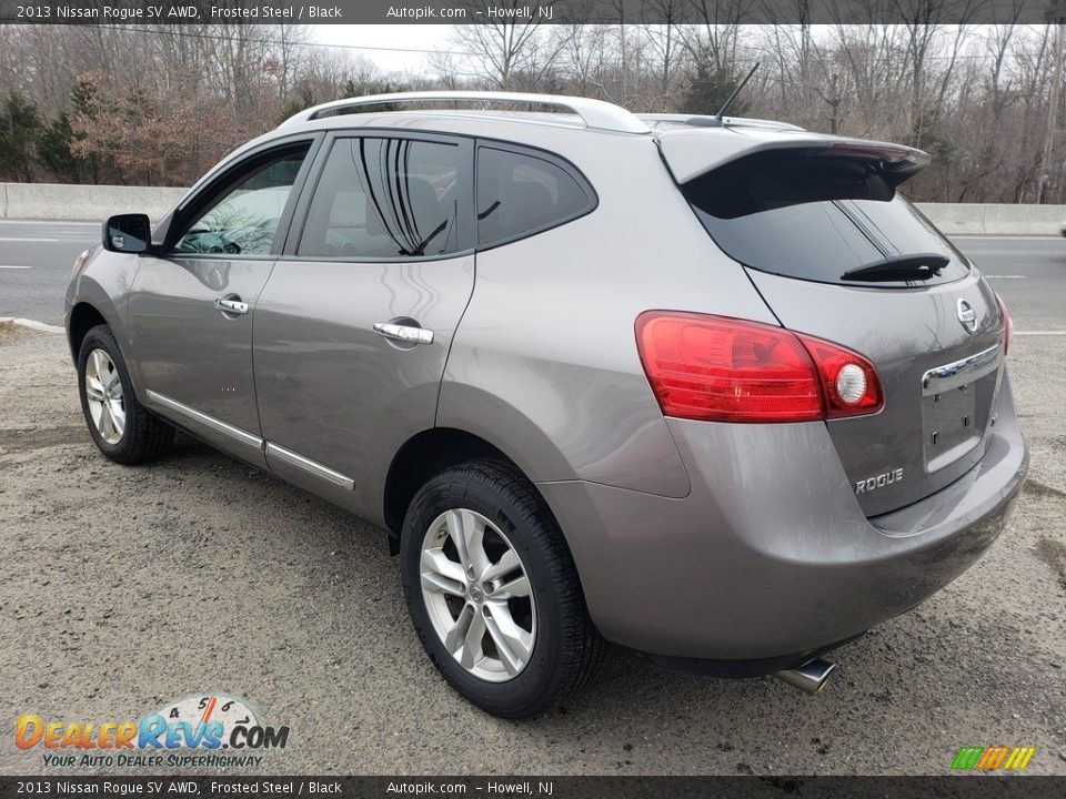 2013 Nissan Rogue SV AWD Frosted Steel / Black Photo #7
