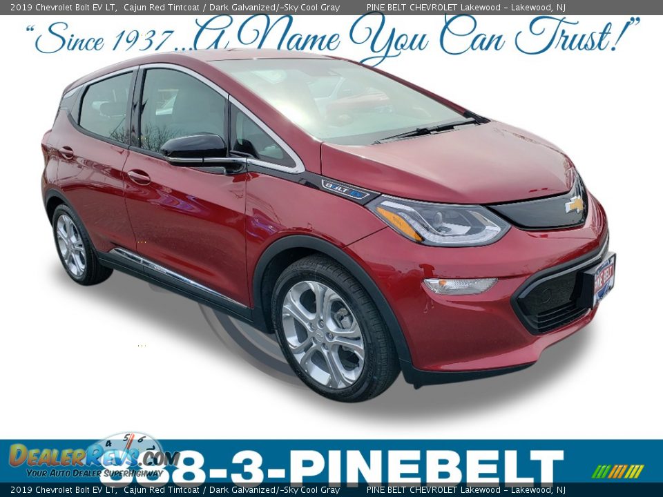 2019 Chevrolet Bolt EV LT Cajun Red Tintcoat / Dark Galvanized/­Sky Cool Gray Photo #1