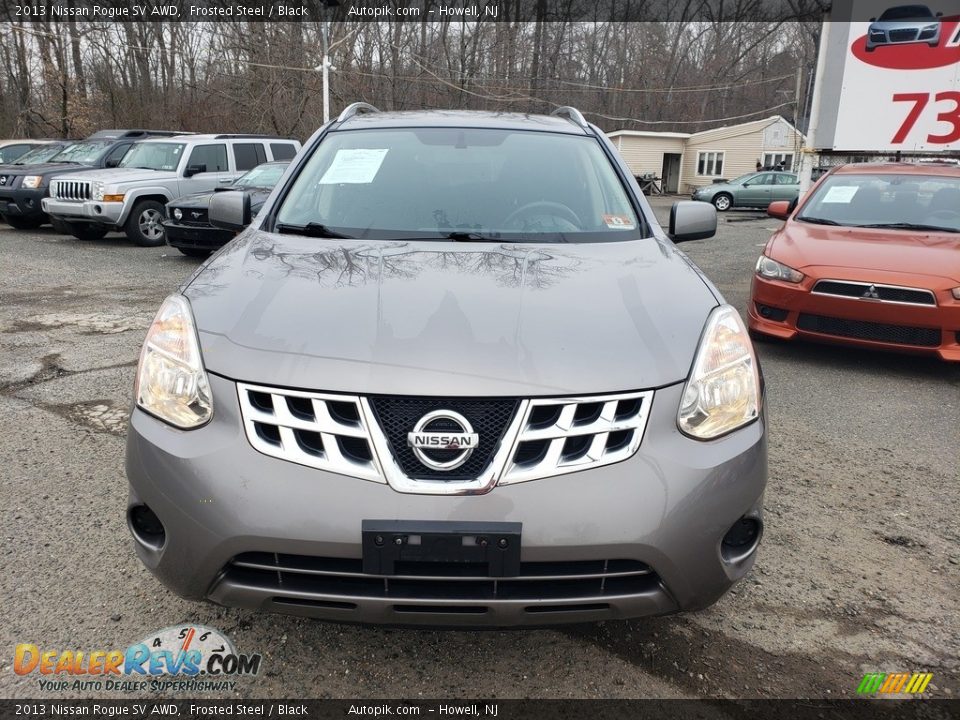 2013 Nissan Rogue SV AWD Frosted Steel / Black Photo #9