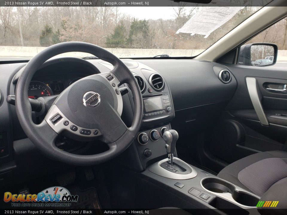 2013 Nissan Rogue SV AWD Frosted Steel / Black Photo #10