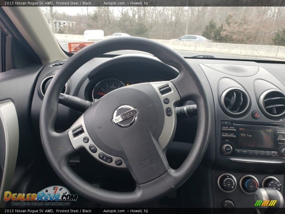 2013 Nissan Rogue SV AWD Frosted Steel / Black Photo #13