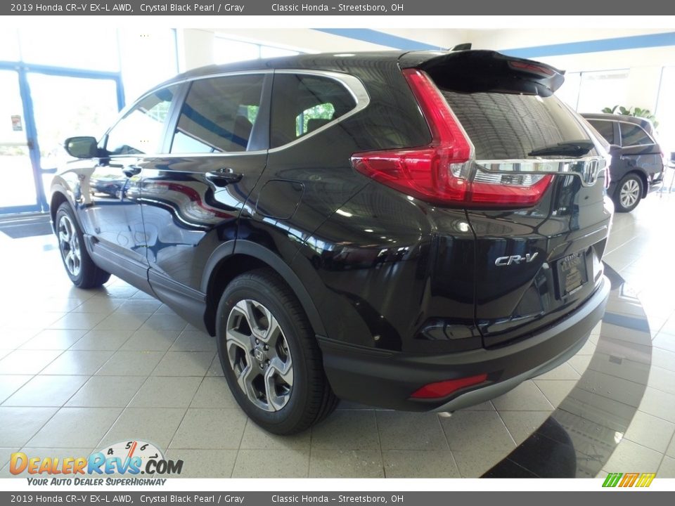 2019 Honda CR-V EX-L AWD Crystal Black Pearl / Gray Photo #4