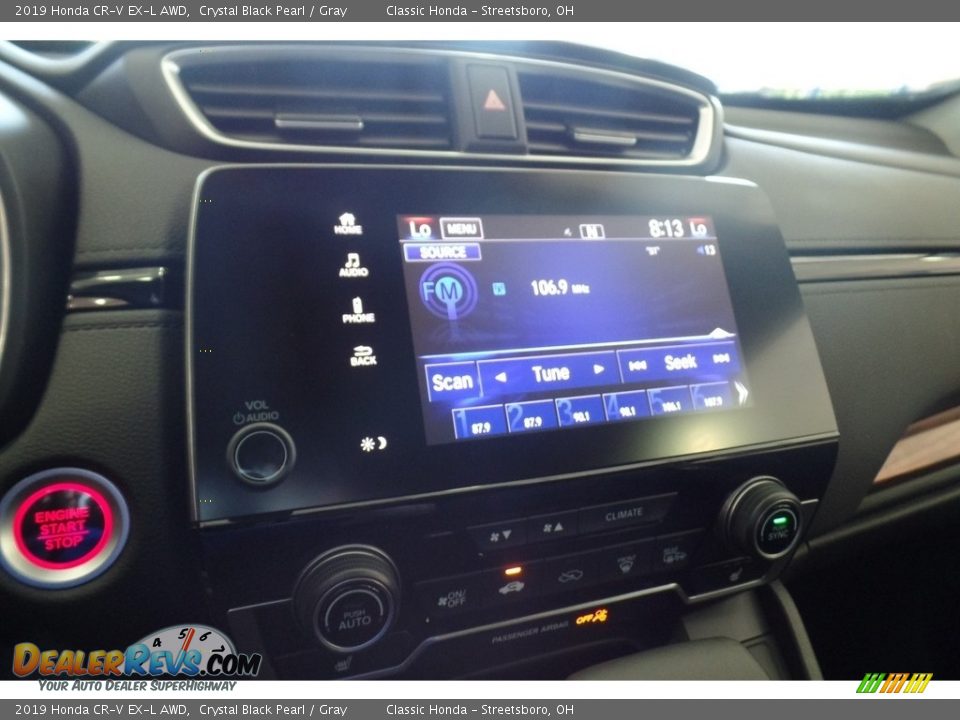 2019 Honda CR-V EX-L AWD Crystal Black Pearl / Gray Photo #13