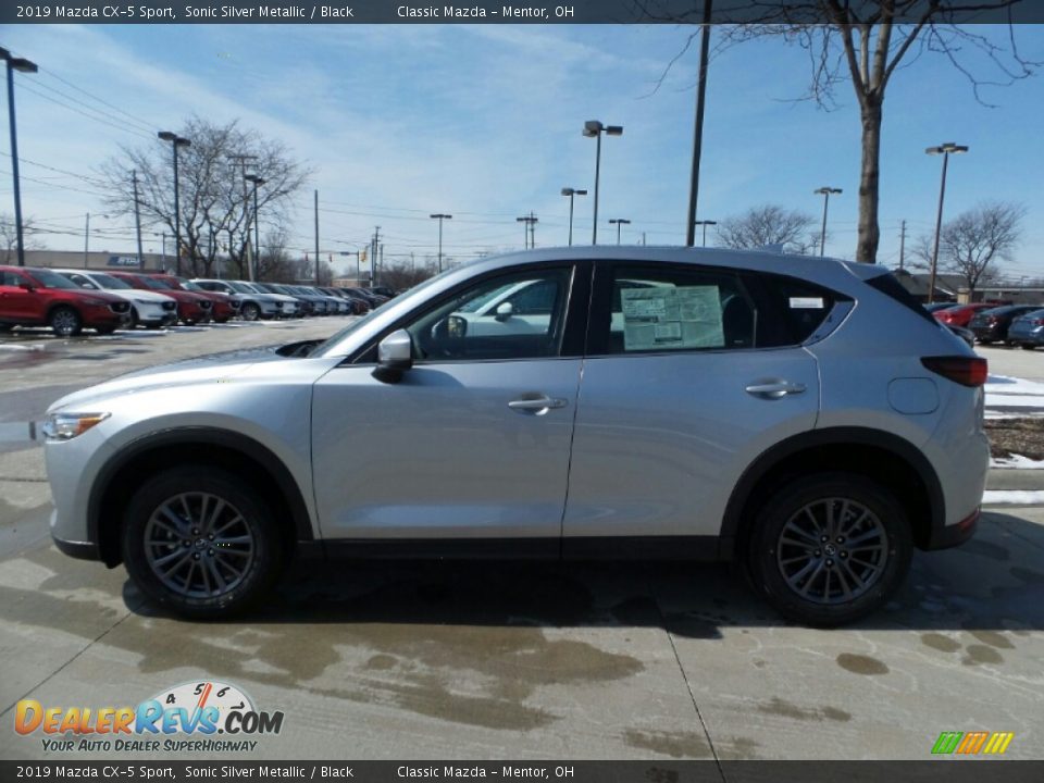 2019 Mazda CX-5 Sport Sonic Silver Metallic / Black Photo #2