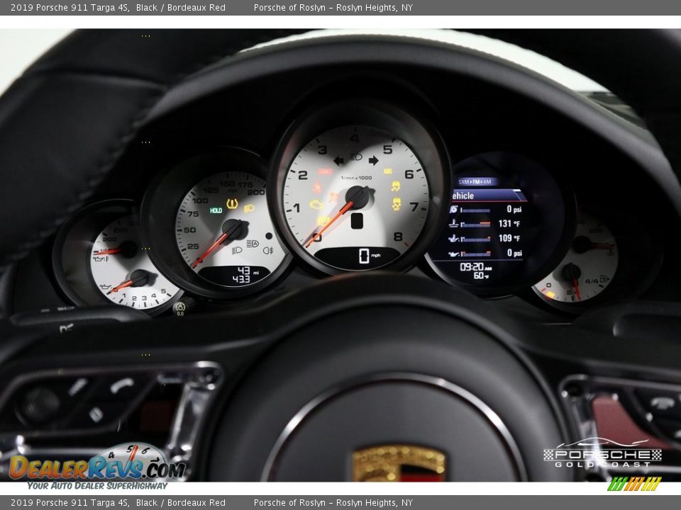 2019 Porsche 911 Targa 4S Black / Bordeaux Red Photo #13