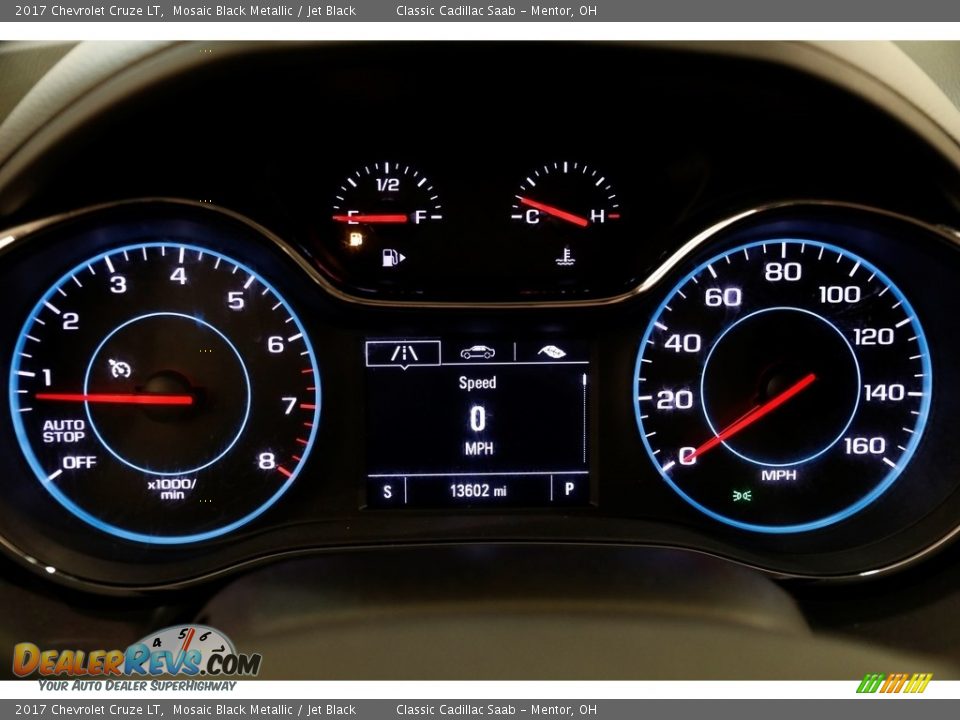 2017 Chevrolet Cruze LT Mosaic Black Metallic / Jet Black Photo #8