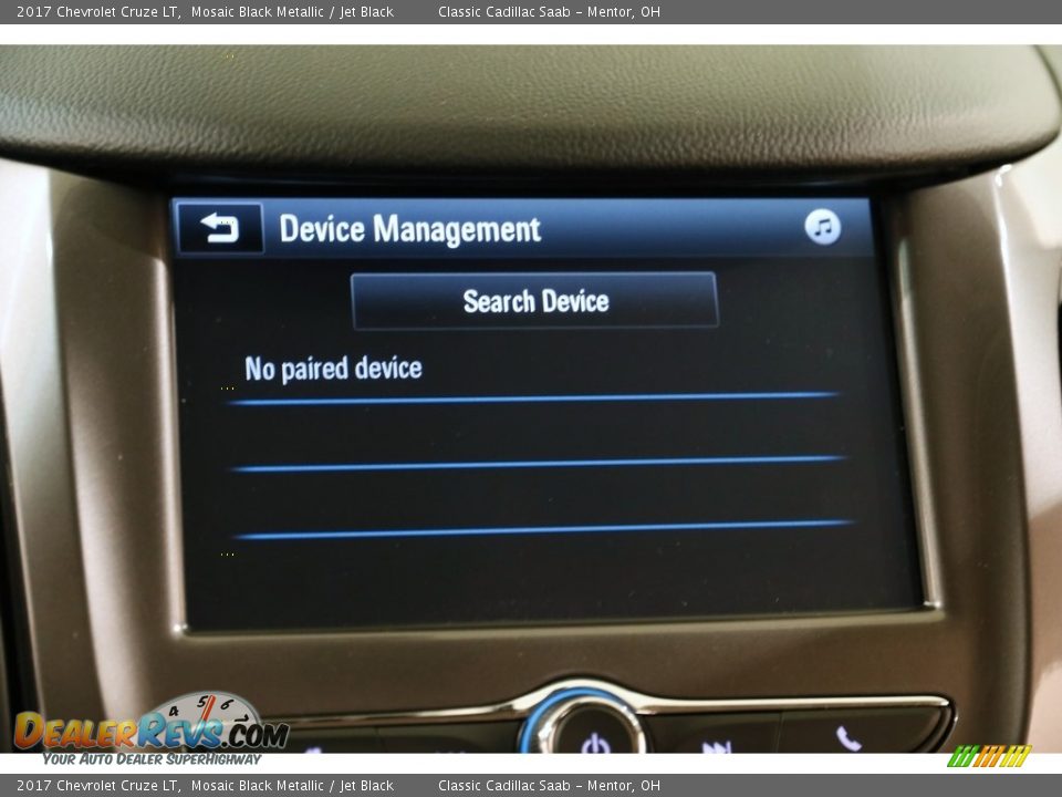 2017 Chevrolet Cruze LT Mosaic Black Metallic / Jet Black Photo #11