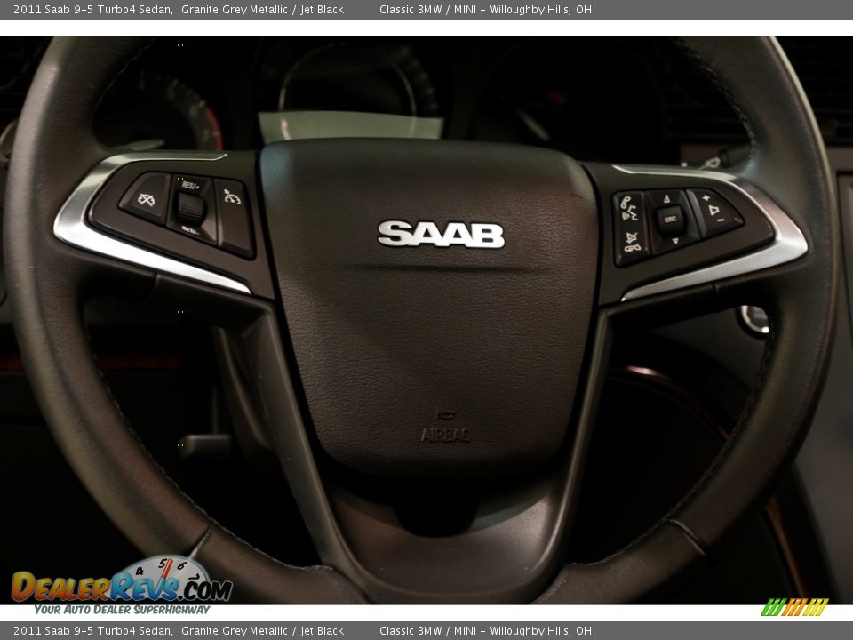 2011 Saab 9-5 Turbo4 Sedan Granite Grey Metallic / Jet Black Photo #7