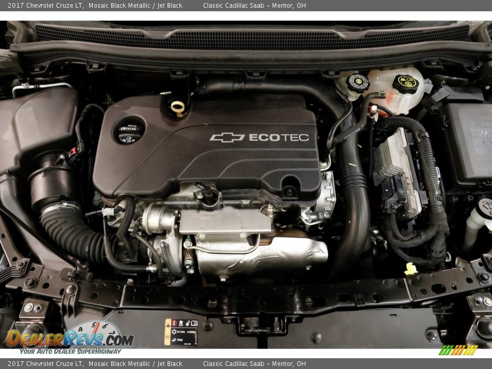 2017 Chevrolet Cruze LT Mosaic Black Metallic / Jet Black Photo #18