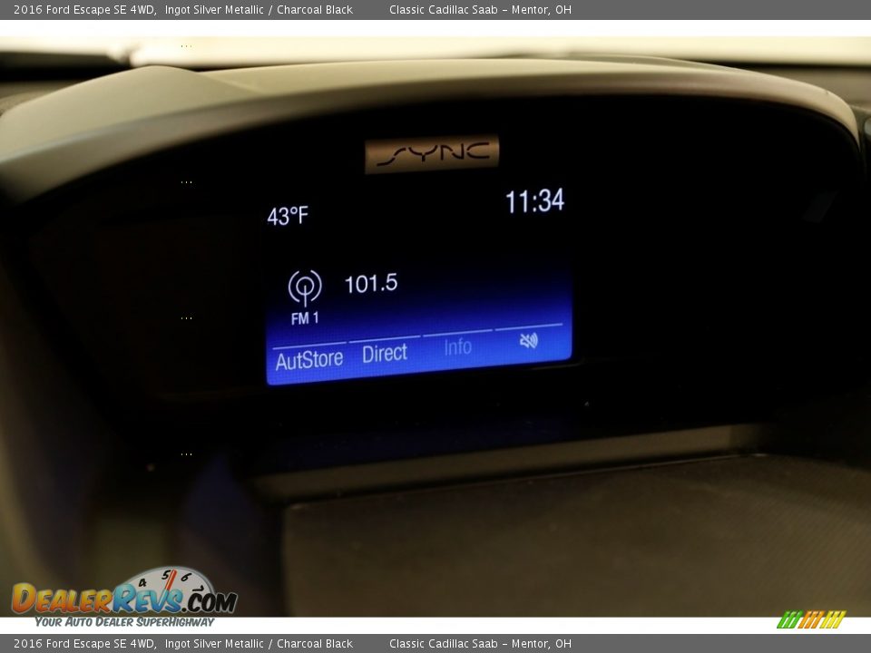 2016 Ford Escape SE 4WD Ingot Silver Metallic / Charcoal Black Photo #12